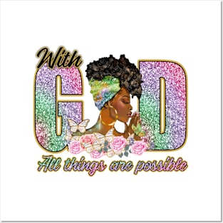 all things are possible with GOD Posters and Art